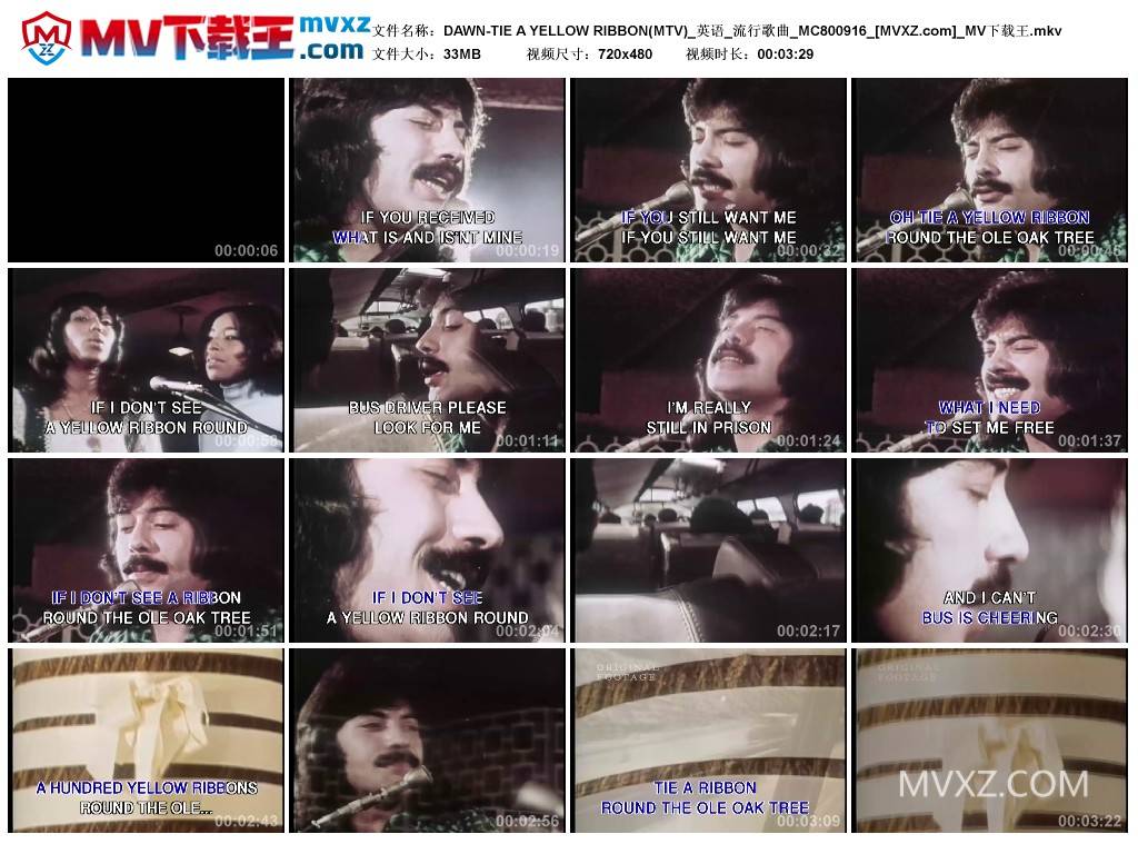 DAWN-TIE A YELLOW RIBBON(MTV)_英语_流行歌曲_MC800916